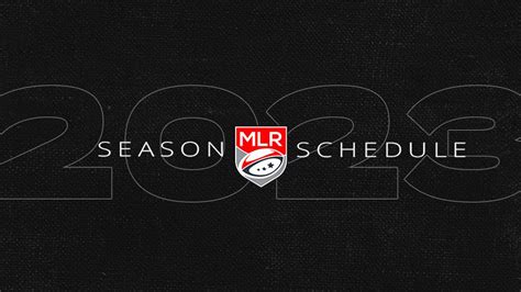 Major League Rugby Releases 2023 Season Schedule